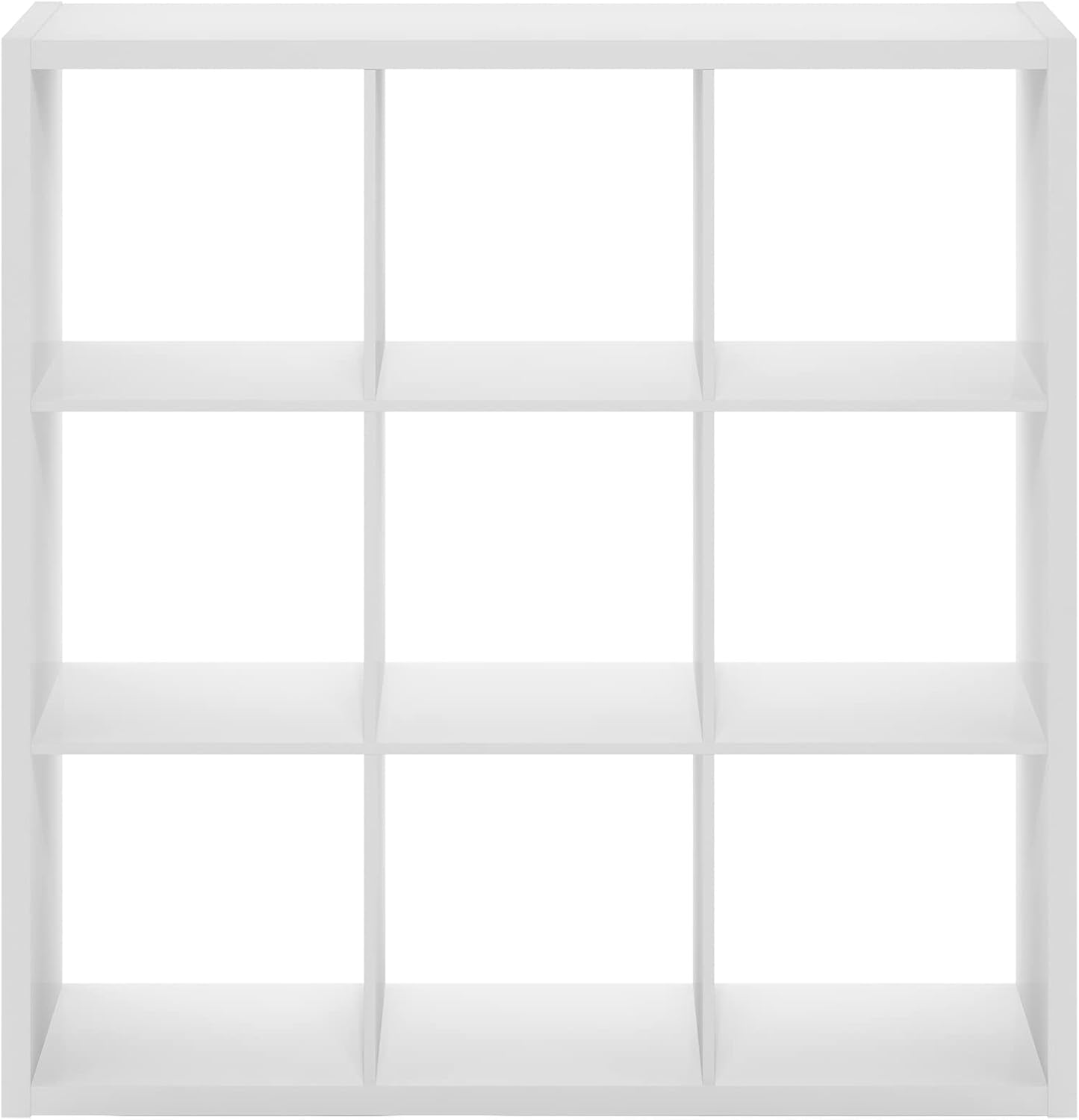 9-Cube Bookshelf, Reversible Open Storage Bookcase, Modern Cube Organizer Shelf for Living Room, Bedroom & Home Office