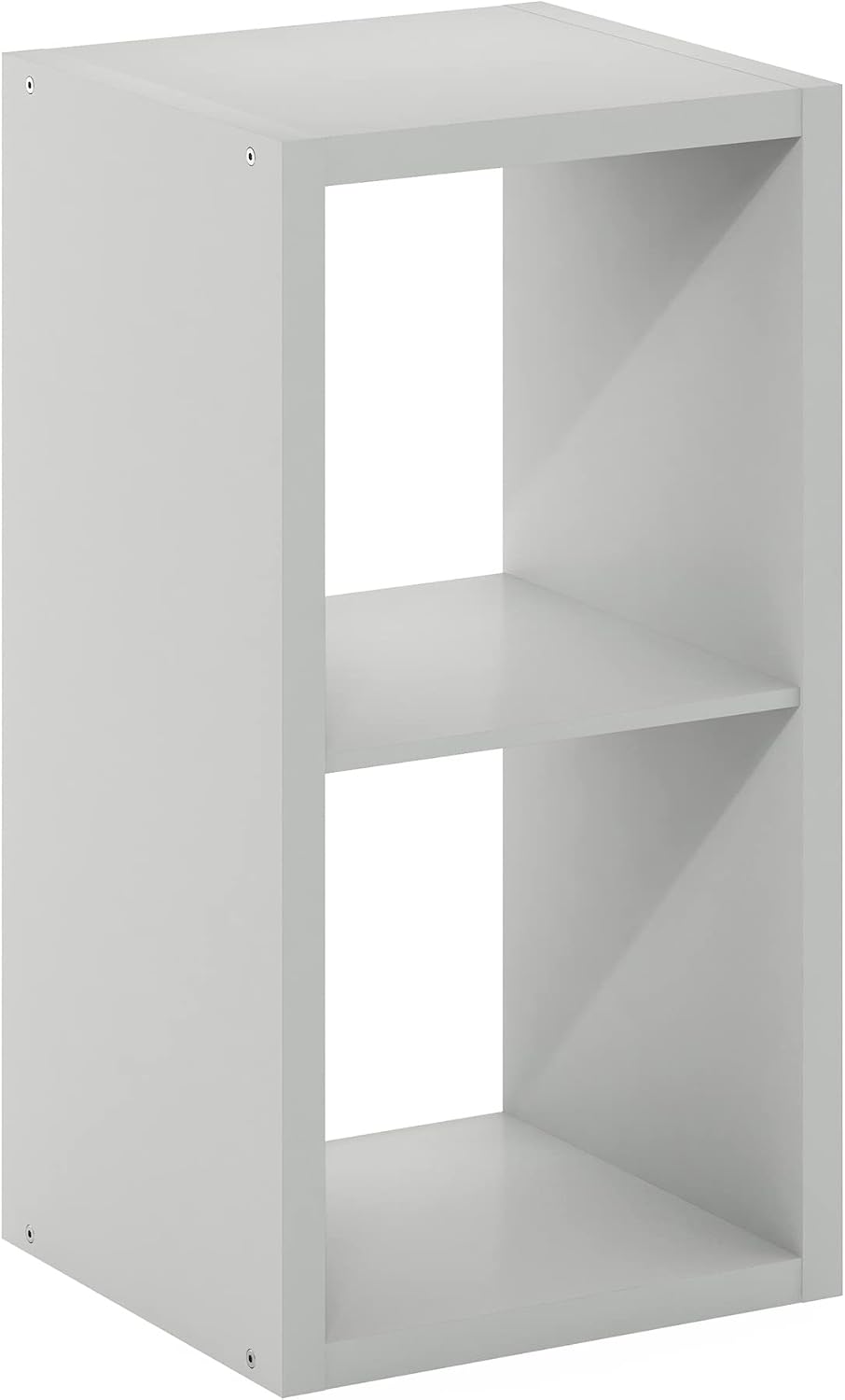 2-Cube Open Bookshelf, Compact Modern Storage Bookcase, Small Display Shelf for Living Room, Bedroom & Home Office