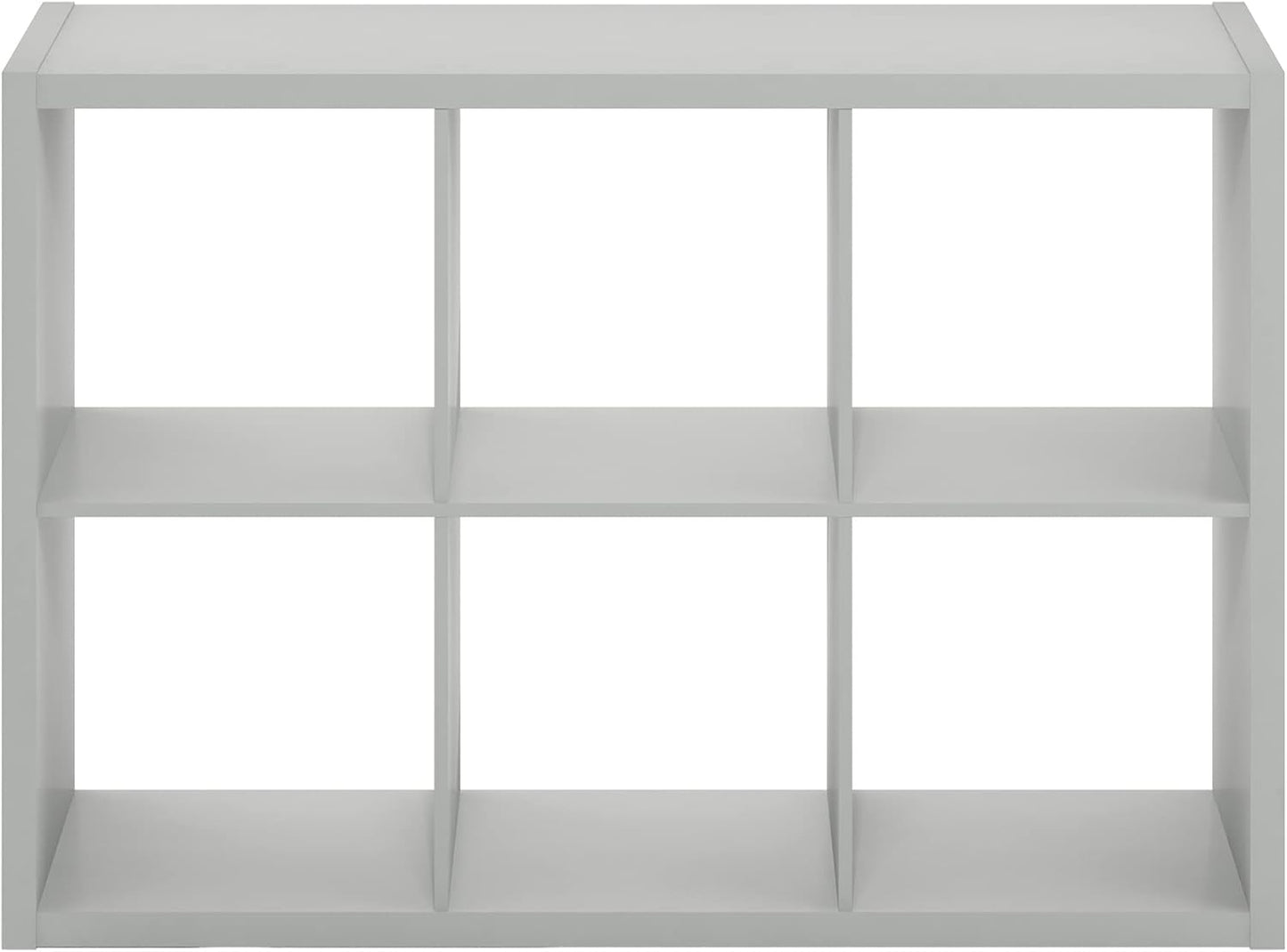 6-Cube Bookshelf, Reversible Open Display Bookcase, Modern Storage Organizer Shelf for Living Room, Bedroom & Home Office