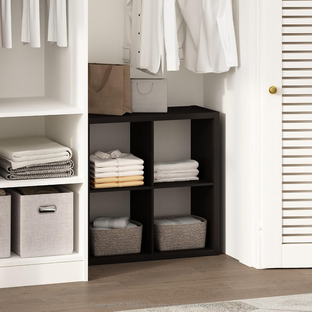 Cube Closet Organizer Storage Shelf, Modular Open Storage Rack for Clothes, Shoes & Bins, Wooden Cube Organizer for Bedroom & Closet